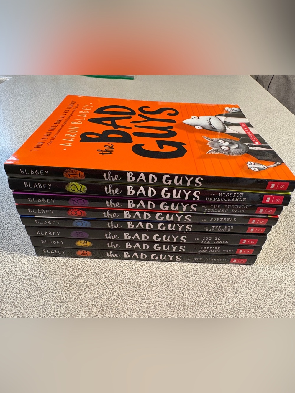 The Bad Guys Graphic Novels by Aaron Blabey- set of 8